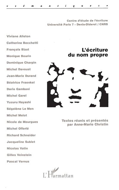 L'écriture du nom propre