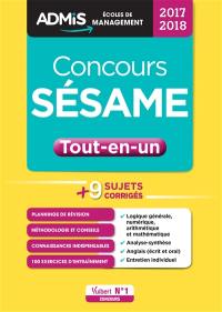 Concours Sésame, tout-en-un : 2017-2018