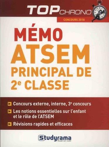 Mémo : ATSEM principal de 2e classe : concours 2018