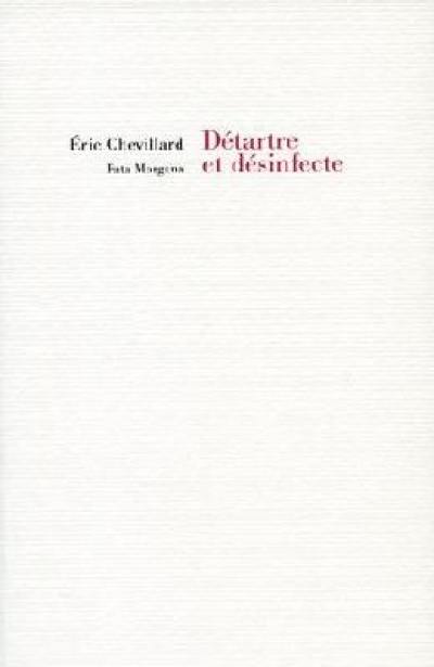 Détartre et désinfecte