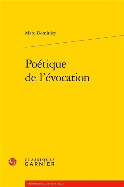 Poétique de l'évocation