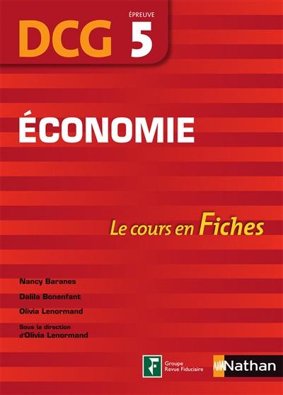 Economie, DCG épreuve 5