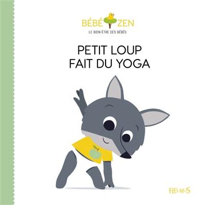 Petit loup fait du yoga