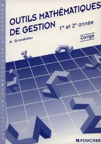 Outils mathématiques de gestion : corrigé