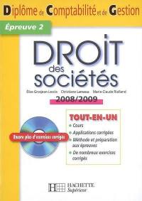 Droit des sociétés, épreuve 2