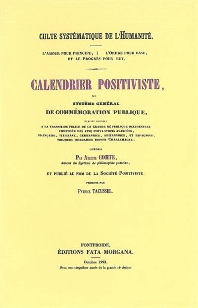 Calendrier positiviste