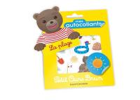 Mes autocollants Petit Ours Brun : la plage