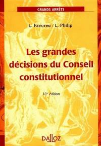 Les grandes décisions du Conseil constitutionnel