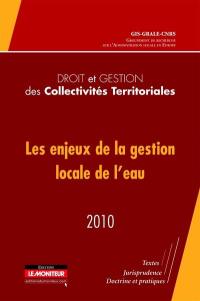 Les enjeux de la gestion locale de l'eau