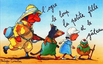 L'ogre, le loup, la petite fille et le gâteau