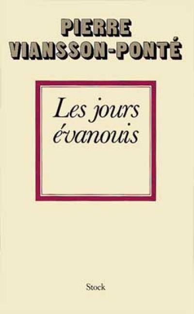 Les Jours évanouis