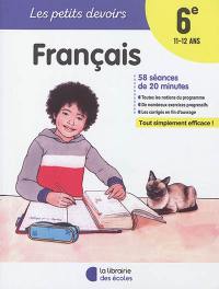 Français 6e, 11-12 ans : 58 séances de 20 minutes