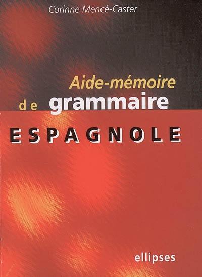 Aide-mémoire de grammaire espagnole