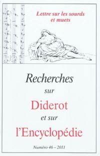 Recherches sur Diderot et sur l'Encyclopédie, n° 46. Lettres sur les sourds et muets