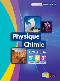 Physique chimie, cycle 4, 5e, 4e, 3e : programme 2016