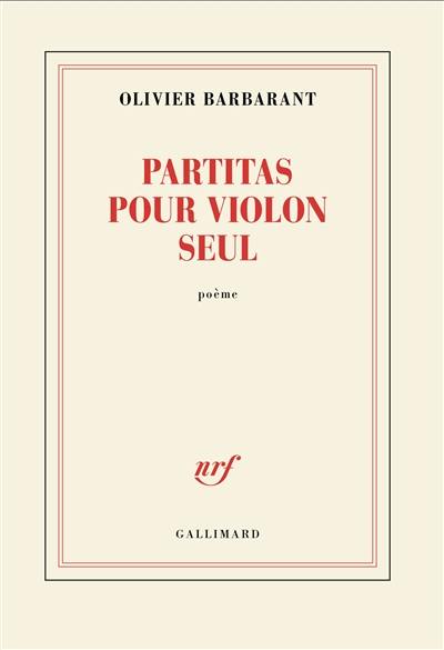 Partitas pour violon seul : poème