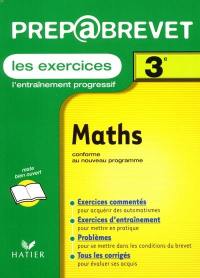 Les exercices, Maths, 3e