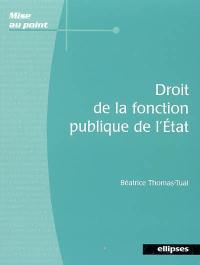 Droit de la fonction publique de l'Etat