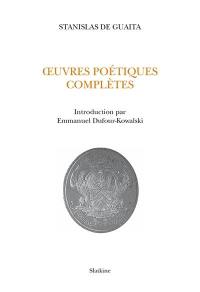 Oeuvres poétiques complètes