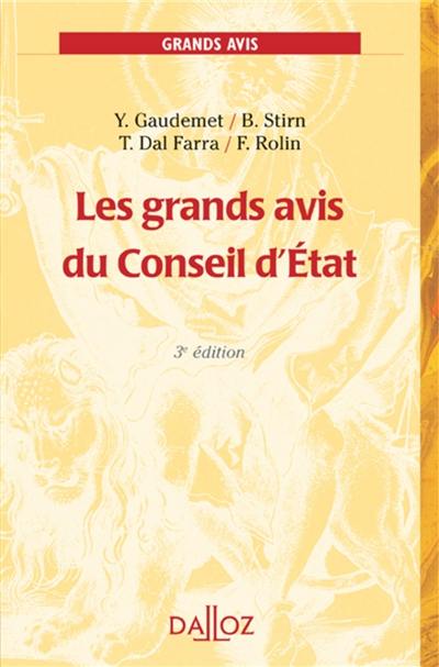 Les grands avis du Conseil d'Etat