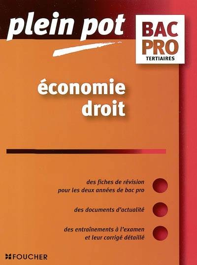 Economie, droit Bac Pro tertiaires