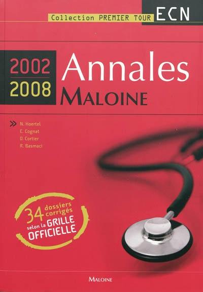 Annales Maloine internat-ECN 2002-2008