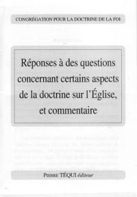 Réponses à des questions concernant certains aspects de la doctrine sur l'Eglise