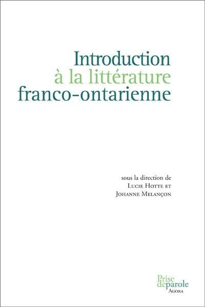 Introduction à la littérature franco-ontarienne