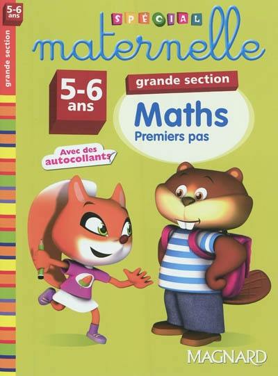 Maths, grande section, 5-6 ans : premiers pas