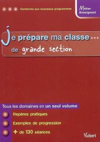 Je prépare ma classe de grande section