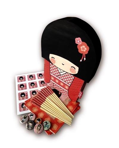 Je fête mon anniversaire avec les kokeshi : coffret