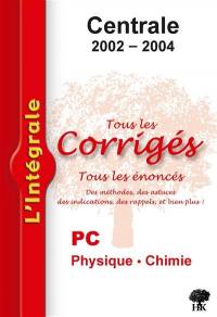 Physique chimie PC : 2002-2004