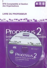 BTS comptabilité et gestion des organisations : processus 2, gestion des relations avec les salariés et les organismes sociaux : livre du professeur