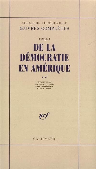 De la démocratie en Amérique. Vol. 2