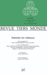 Tiers-monde, n° 44-174. Entendre les violences