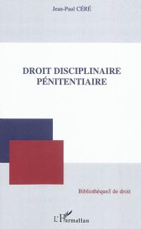 Droit disciplinaire pénitentiaire