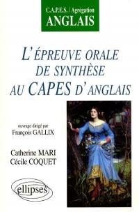 L'épreuve orale de synthèse au Capes d'anglais