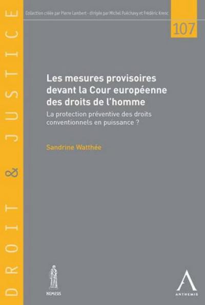 Les mesures provisoires devant la Cour européenne des droits de l'homme : la protection préventive des droits conventionnels en puissance ?