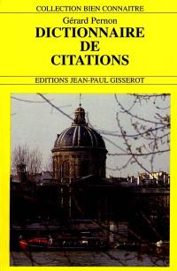 Le dictionnaire de citations