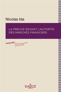 La preuve devant l'Autorité des marchés financiers : 2022