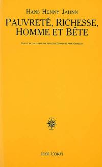 Pauvreté, richesse, homme et bête