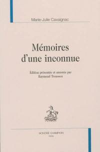 Mémoires d'une inconnue