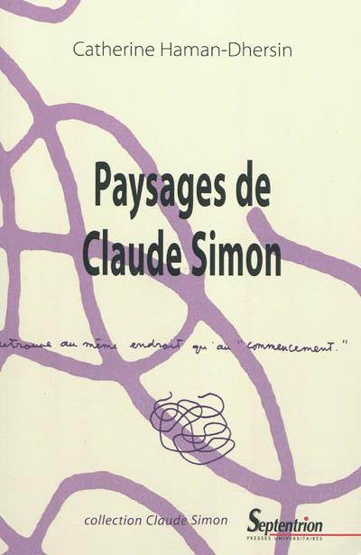 Paysages de Claude Simon