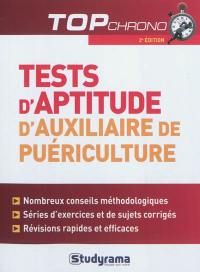 Tests d'aptitude, d'auxiliaire de puériculture