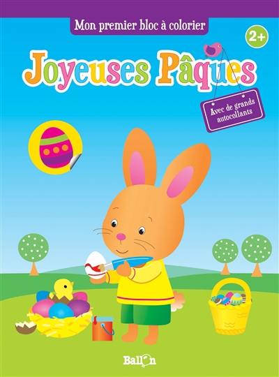 Joyeuses Pâques : mon premier bloc à colorier