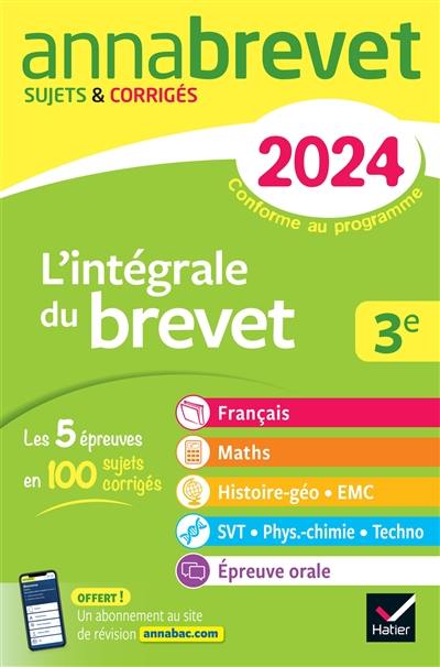 L'intégrale du brevet 3e : 2024