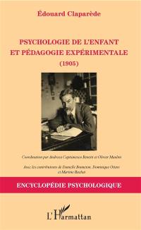 Psychologie de l'enfant et pédagogie expérimentale : 1905