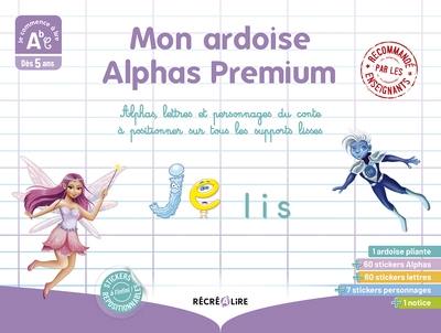 Mon ardoise Alphas premium : Alphas lettres et personnages du conte à positionner sur tous les supports lisses