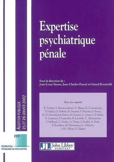 Expertise psychiatrique pénale