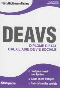 DEAVS : diplôme d'Etat d'auxiliaire de vie sociale